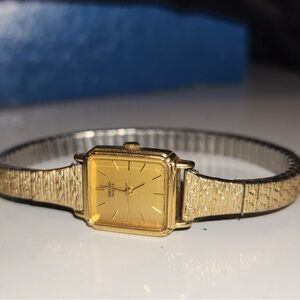 Gold Square Face Watch